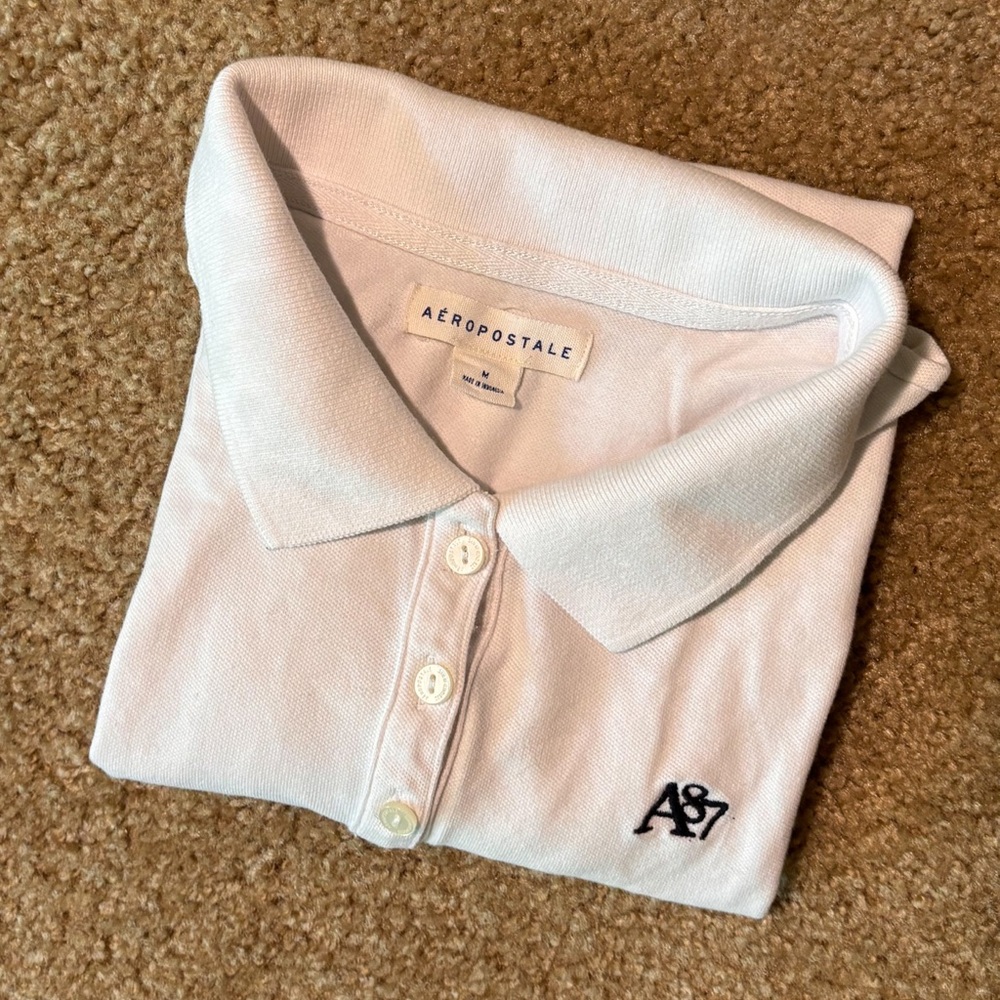Aeropostale Cream Casual Top
